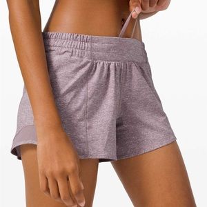 Lululemon Heathered Purple Hotty Hot Shorts Long